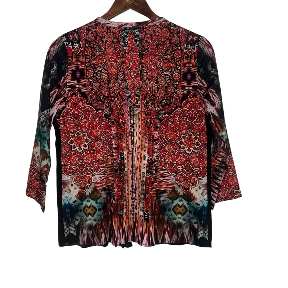 Ranna Gill Anthropologie Embroidered Spectral Peasant Top Blouse Size Small - Picture 8 of 8